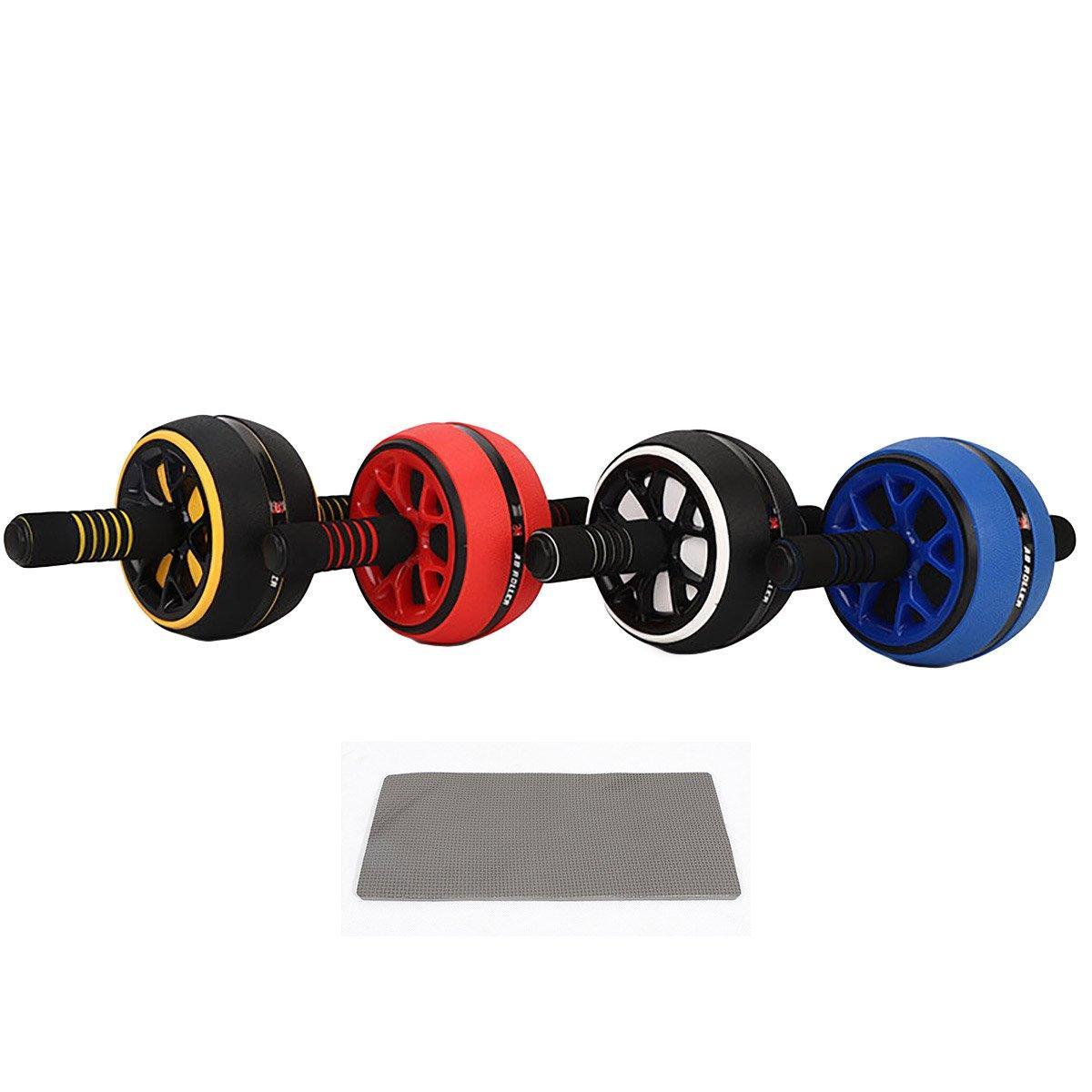 Abdominal Muscle Wheel Exercise Roller Fitness Equipment for Home Gym Men Women - Red