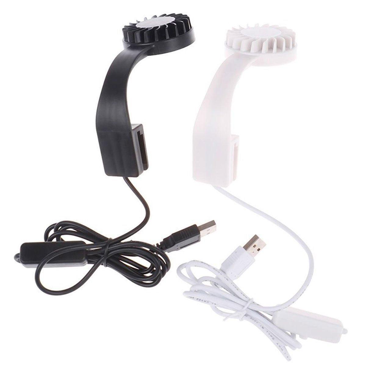 Small LED Fishbowl Aquarium Light Clip On Aquarium Plant Lighting Fish Tank Lamp - Black