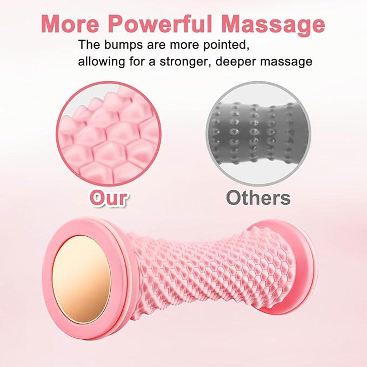Foot Massage Roller Yoga Trainer Muscle Relaxation Plantar Fascia Relief Fitness - Grey