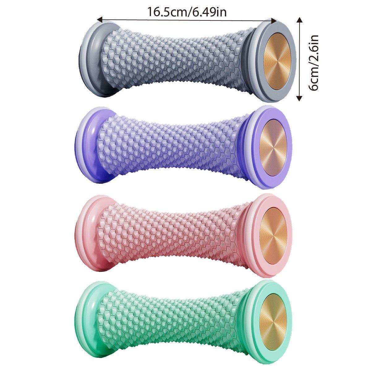 Foot Massage Roller Yoga Trainer Muscle Relaxation Plantar Fascia Relief Fitness - Purple