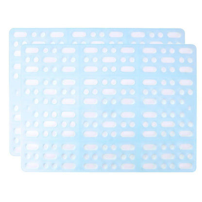 2pcs Rabbit Foot Mat Large Plastic Cage Mat for Guinea Pig Pet Cage Accessories - Pink