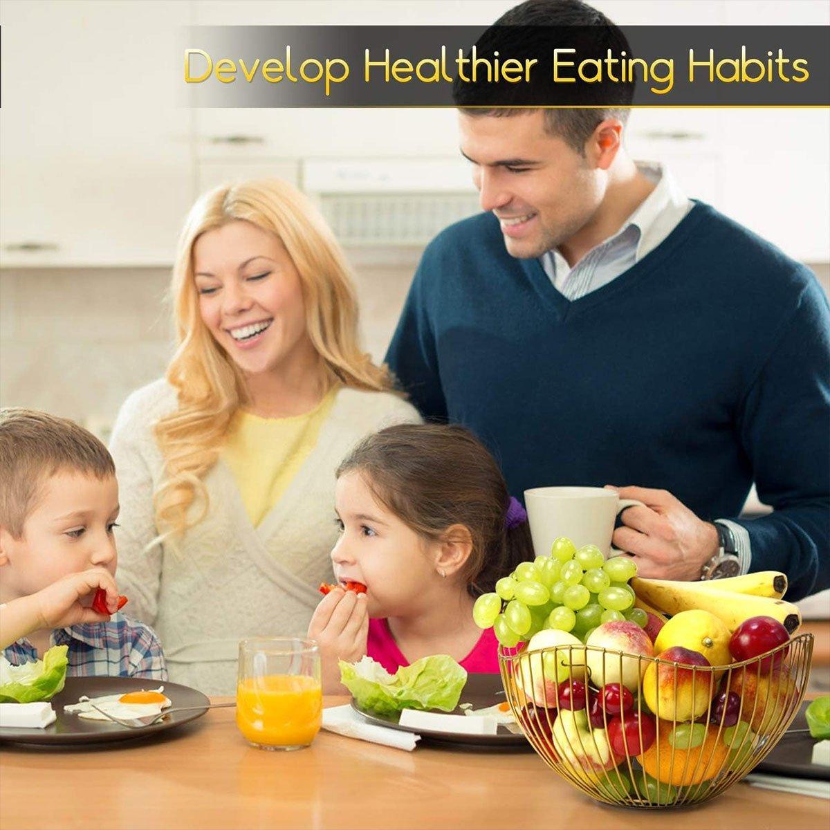 Large Iron Fruit Storage Basket Home Decor Snack Candy Plate Living Room Basket - Black