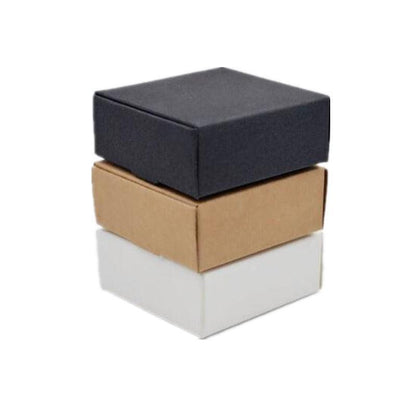 40x Paper Wedding Favour Boxes Party Favour Cookie Candy Soap Bomboniere boxes - White