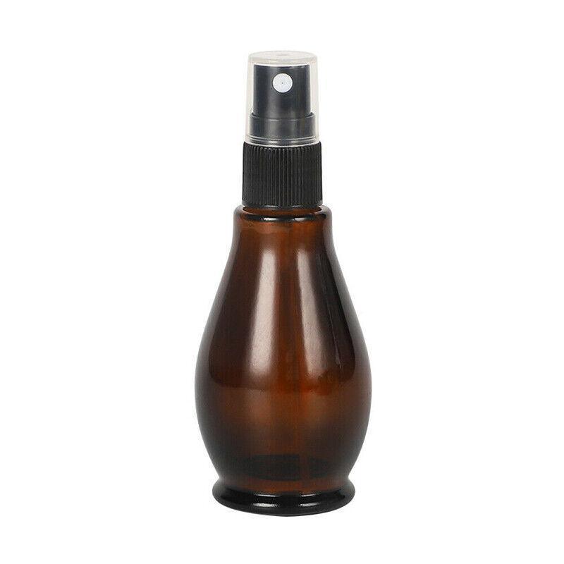 30-100Ml Amber Glass Essential Oil Spray Roller Bottles Mist Sprayer Containers - 100 ML 5PCS