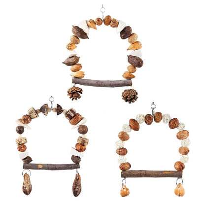 Parrot Chew Toy For Training Climbing Grinding Teeth Relief Durable Bird Toy - Pineapple Fruit