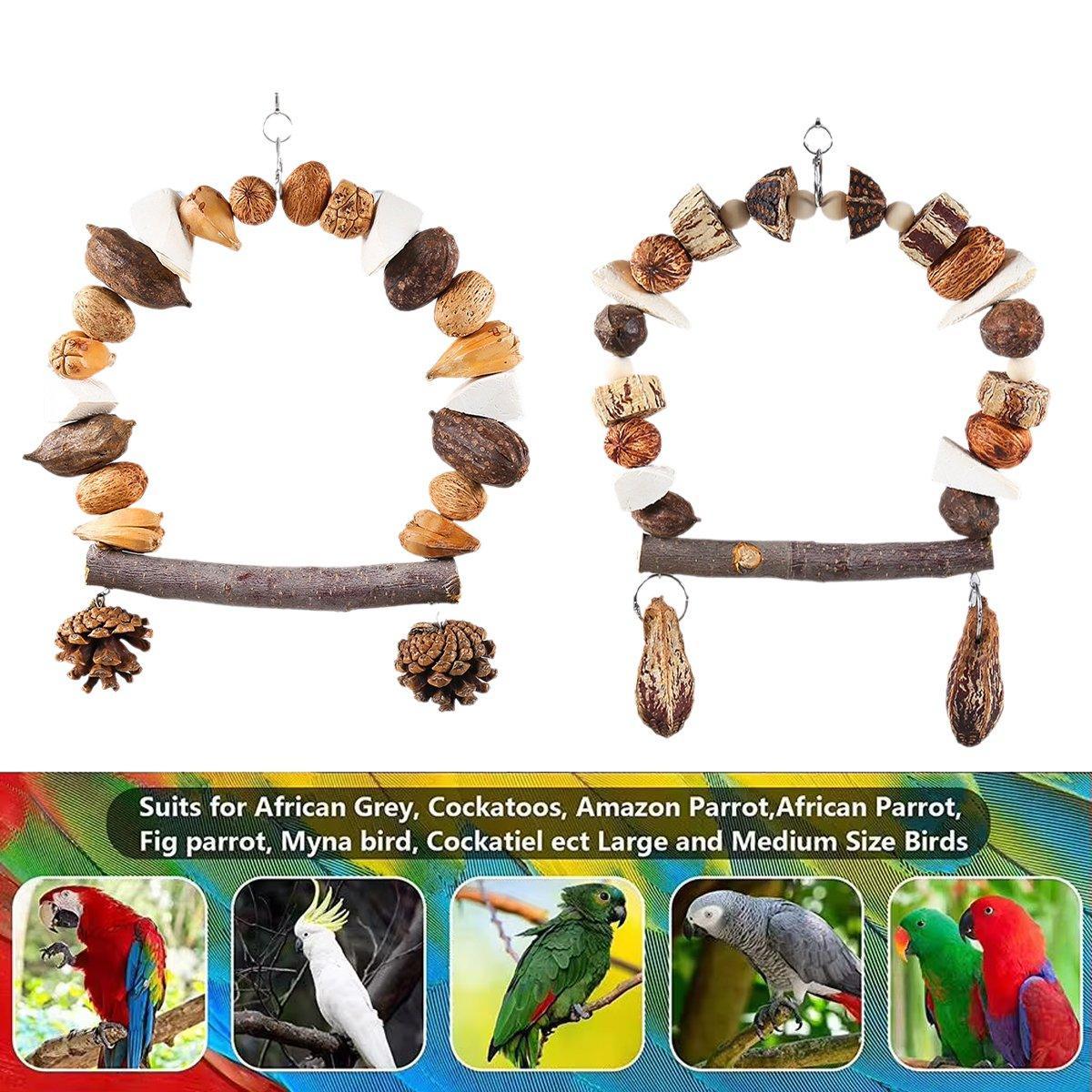 Parrot Chew Toy For Training Climbing Grinding Teeth Relief Durable Bird Toy - Pineapple Fruit