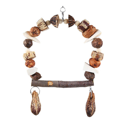 Parrot Chew Toy For Training Climbing Grinding Teeth Relief Durable Bird Toy - Pineapple Fruit