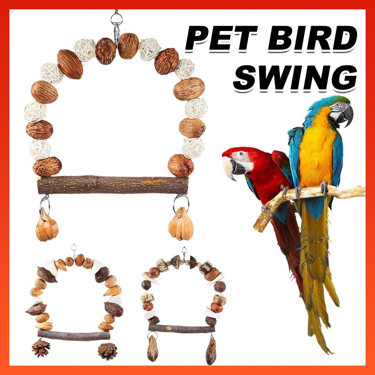 Parrot Chew Toy For Training Climbing Grinding Teeth Relief Durable Bird Toy - Pine Cones