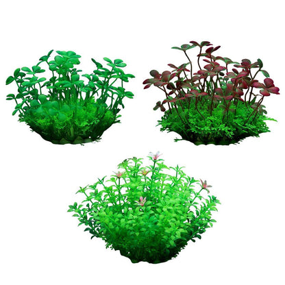 Artificial Water Grass Fish Tank Decoration Aquarium Landscape Simulation Plants - 03-3PCS