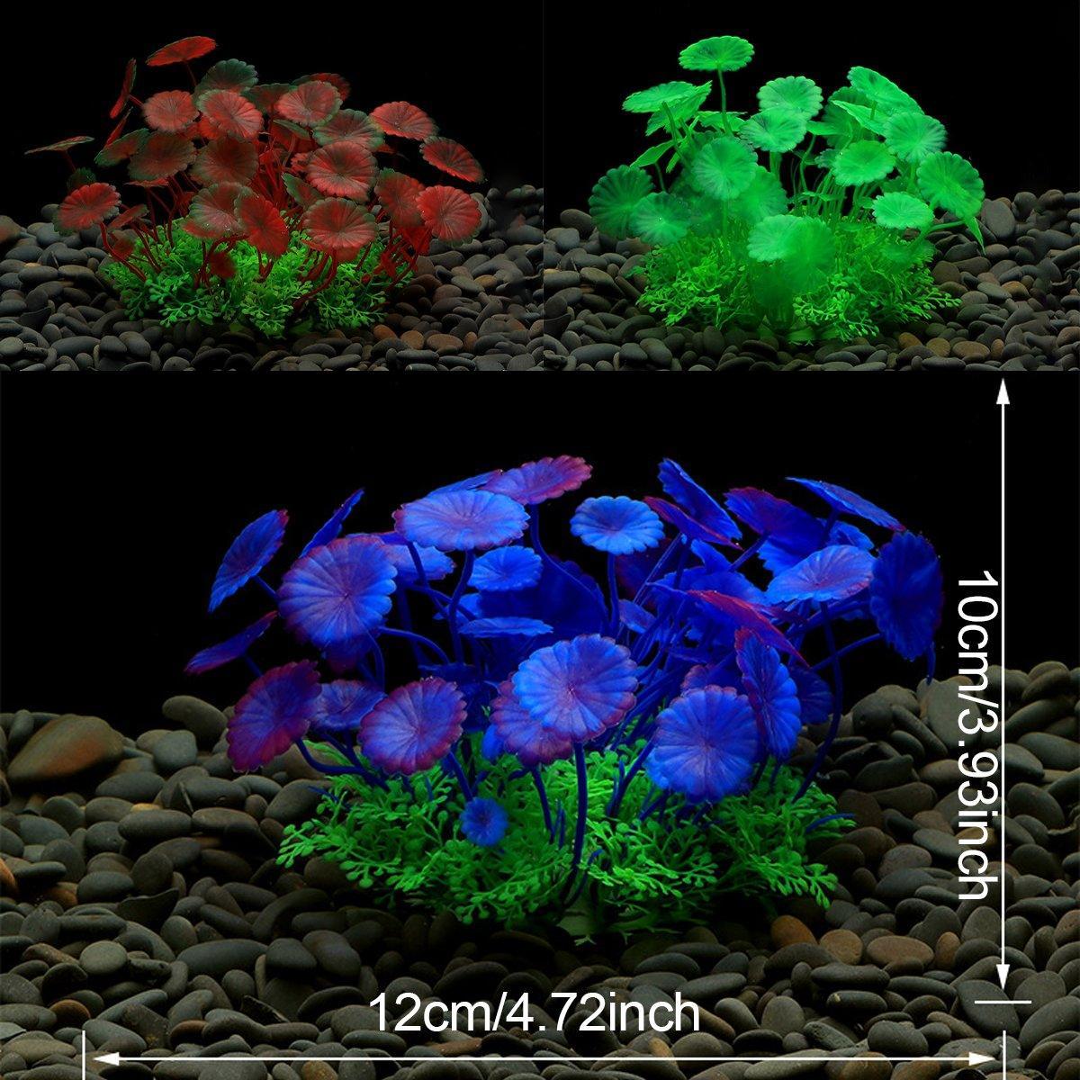 Artificial Water Grass Fish Tank Decoration Aquarium Landscape Simulation Plants - 04-3PCS