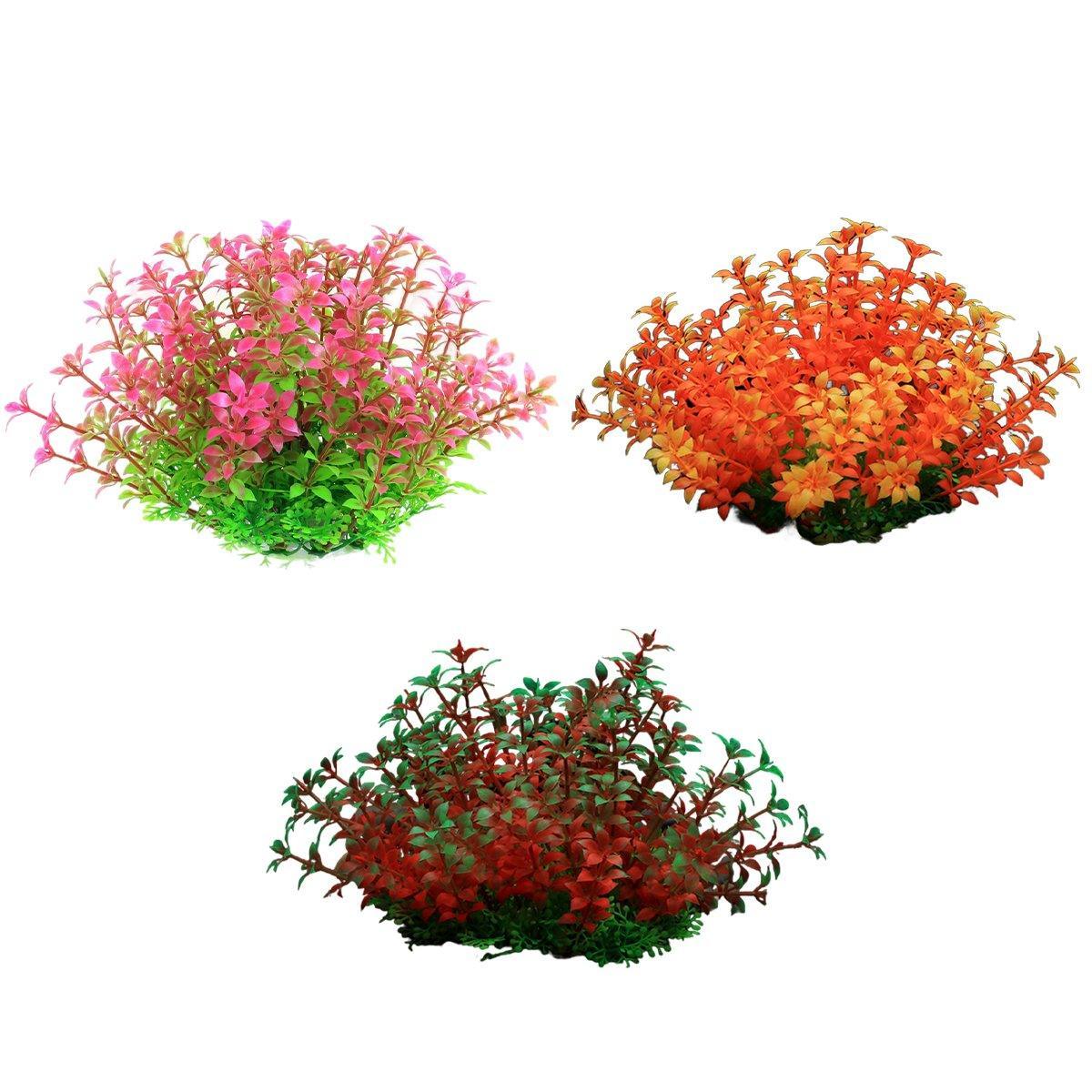 Artificial Water Grass Fish Tank Decoration Aquarium Landscape Simulation Plants - 04-3PCS