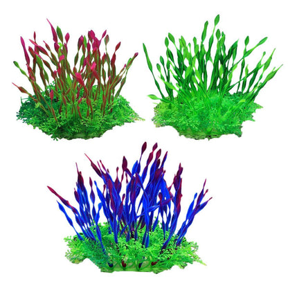 Artificial Water Grass Fish Tank Decoration Aquarium Landscape Simulation Plants - 05-3PCS