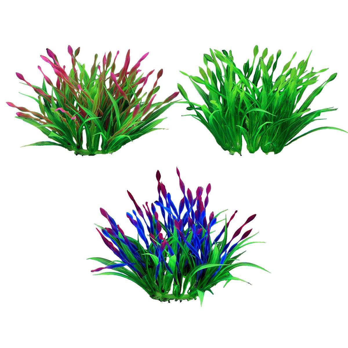 Artificial Water Grass Fish Tank Decoration Aquarium Landscape Simulation Plants - 05-3PCS