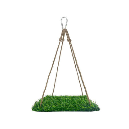 Parrot Turf Hammock Climbing Toy for Hamster Pet Bed Hanging Swing for Small Pet - Roundness
