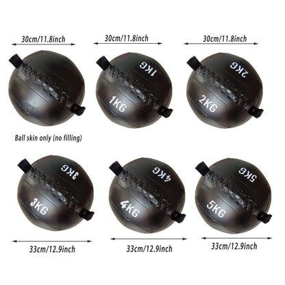 Non-Elastic Soft Squat Wall Ball for Solid Gravity and Balance Training Workouts - 2kg