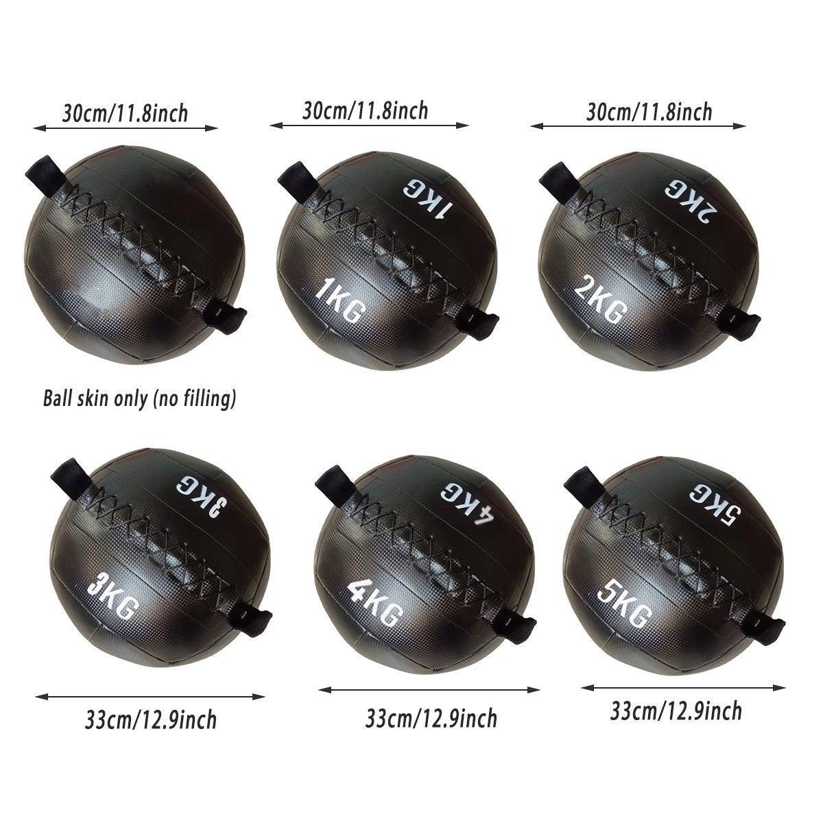 Non-Elastic Soft Squat Wall Ball for Solid Gravity and Balance Training Workouts - 5kg