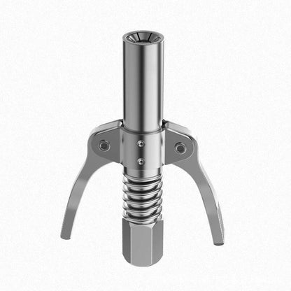 Grease Tool Coupler Heavy Duty Quick Lock Double Handle Leak-Free Grease Nozzle