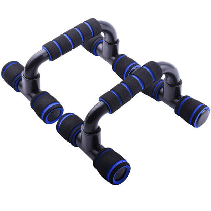 H Shaped Push Up Bars Home Fitness Equipment for Chest Arm Shoulder Training - Blue