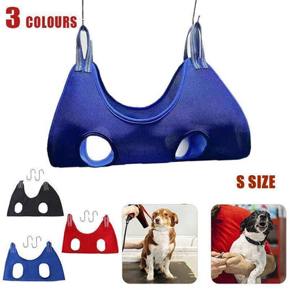 S Size Hammock Helper Pet Dog Cat Grooming Restraint Bags for Bathing Trimming Nail - Blue