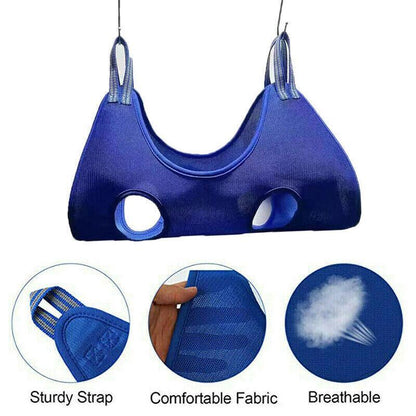 S Size Hammock Helper Pet Dog Cat Grooming Restraint Bags for Bathing Trimming Nail - Blue