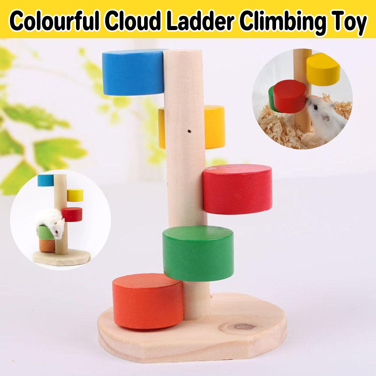 Hamster Toys Colorful Cloud Ladder Climbing Exercise Play Stairs for Cage