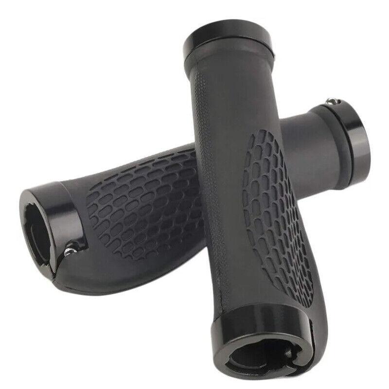 Cycling Lock-On Mtb Ergonomic  Mountain Bike  Rubber  Grips Bicycle Handlebar Au - Black