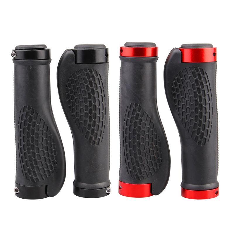 Cycling Lock-On Mtb Ergonomic  Mountain Bike  Rubber  Grips Bicycle Handlebar Au - Black