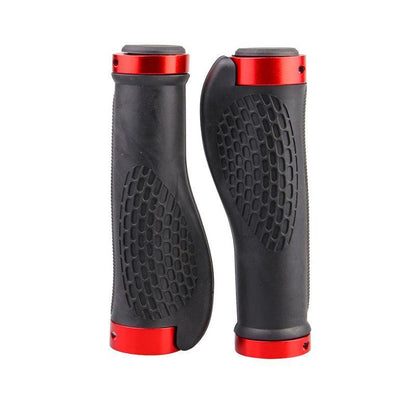 Cycling Lock-On Mtb Ergonomic  Mountain Bike  Rubber  Grips Bicycle Handlebar Au - Black
