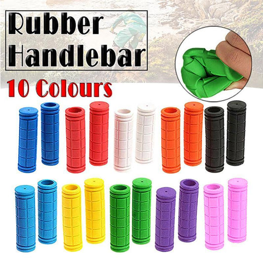 Rubber Grips For Bmx Mtb Cycle Road Mountain Bike Scooter Bicycle Handle Bar - Pink
