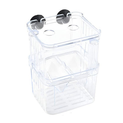 Guppy Breeding Aquarium Fish Tank Hatchery Isolation Breeder Rearing Box - L-13*10*7cm