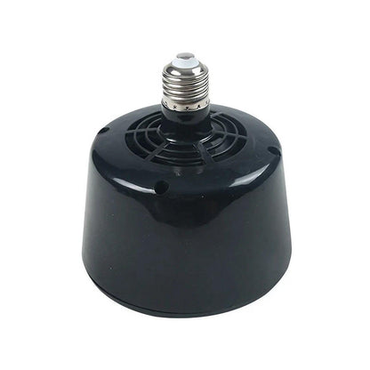 Cultivation Heating Lamp with Thermostat and Fan for Incubators Reptiles Eggs Coops - Black (5W-100W)