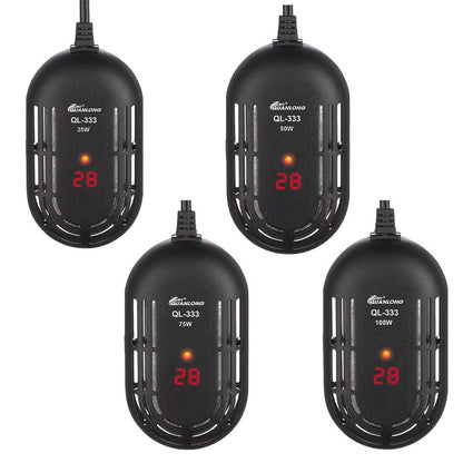 Mini Submersible Aquarium Temperature Rod with Thermostat for Fish and Turtle Tanks - 25W