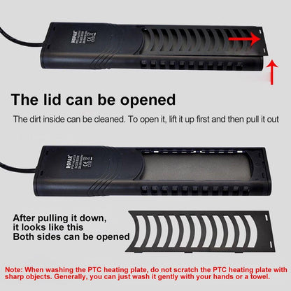 500/800/1000w Submersible Temperature Control Rod with LED Display for Fish Tanks - 500W