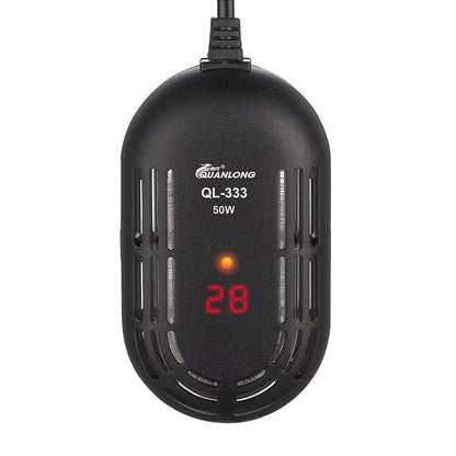 Mini Submersible Aquarium Temperature Rod with Thermostat for Fish and Turtle Tanks - 75W