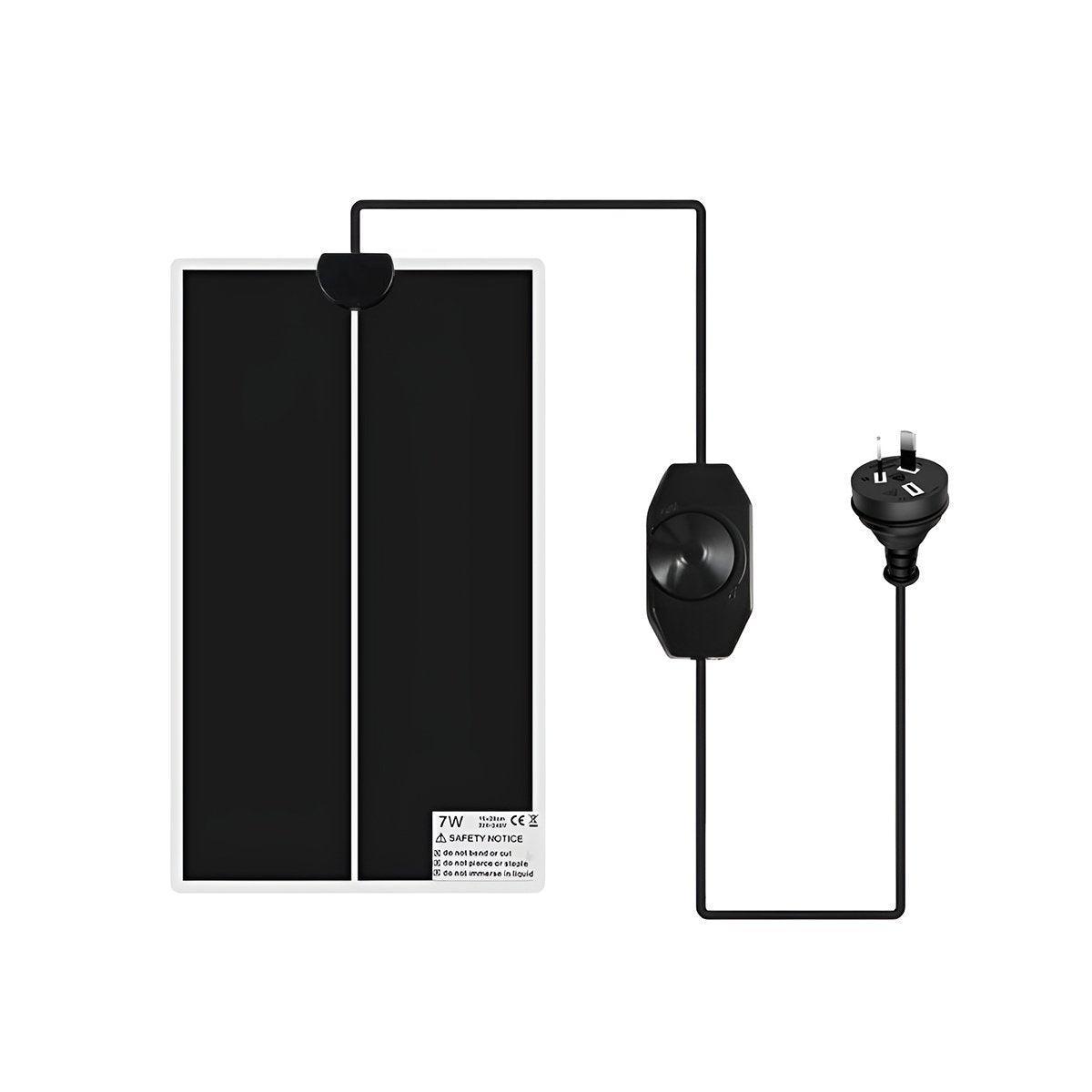 Electric Warming Pad for Reptile Habitat Support Suitable for Crab Frog Lizard Tanks - 7W