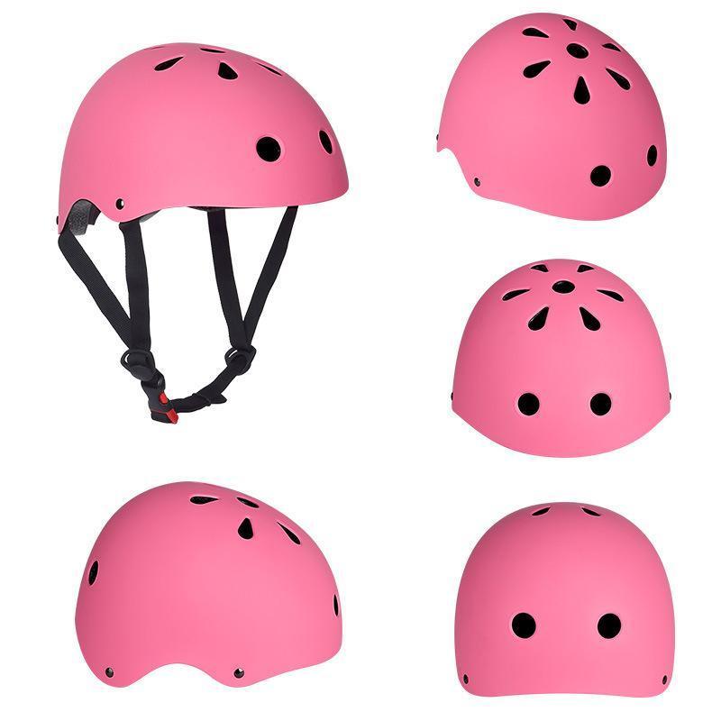 Pink Bike and Skate Helmet Adjustable Headgear for Youth and General Use - L