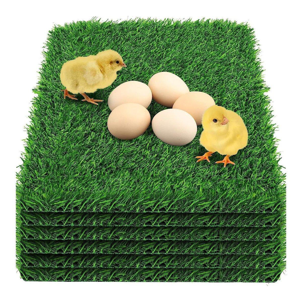Washable Chicken Nesting Pad Egg Nest Grass Mat forLaying Boxes Hen House - 2PCS
