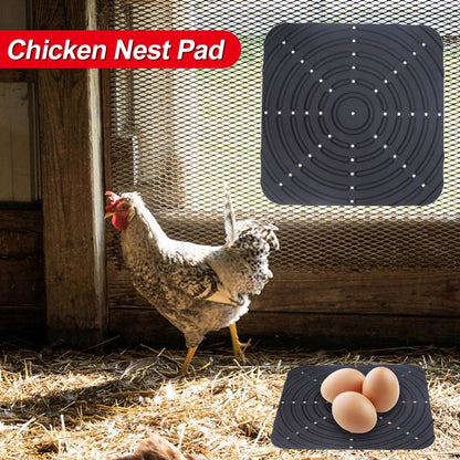 Washable Silicone Nesting Box Bedding Reusable Under Bedding for Chicken Coop - Grey-2PCS