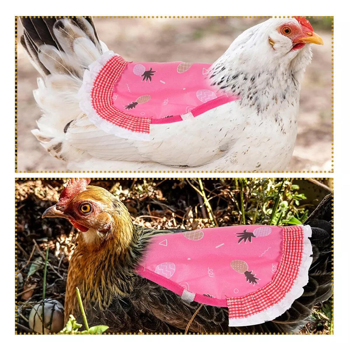5pcs Pet Feather Protector Hen Apron Poultry Protection Apron for Chickens Birds