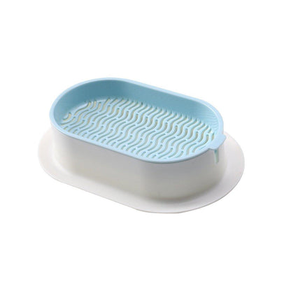 Catnip Hydroponic Box with Cat Snacks Growing Kit for Cats Fresh Catnip Bowl - Blue