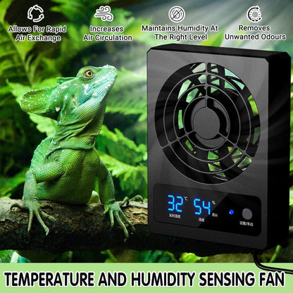 Advanced Reptile Fans Enclosure Ventilation Fan Automatic Temperature Control