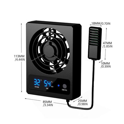 Advanced Reptile Fans Enclosure Ventilation Fan Automatic Temperature Control