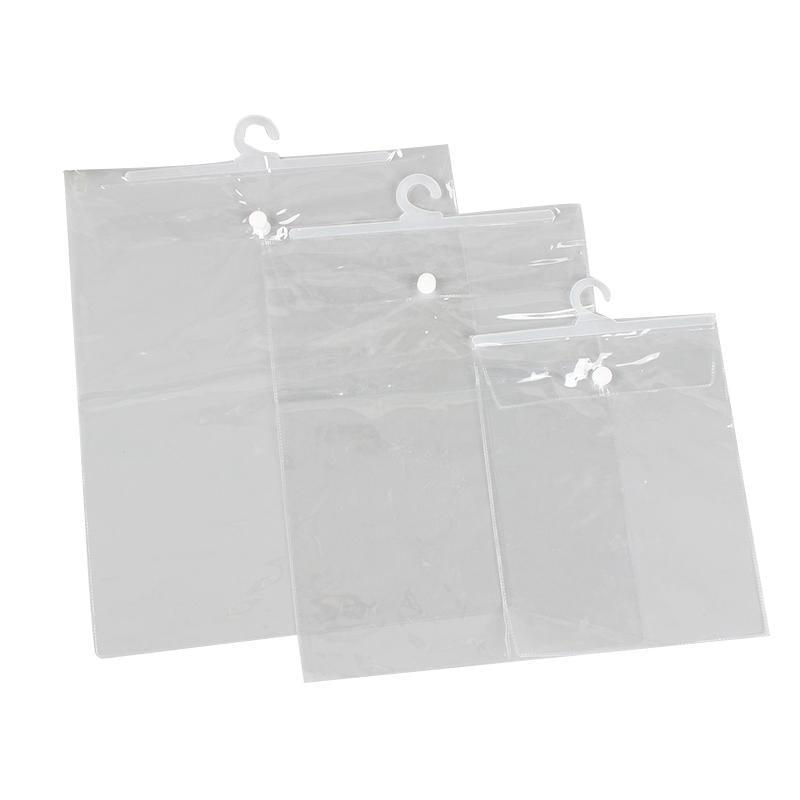 Hanging Storage Bag Large Hook Clear Bag Hanging 100PCS 17CM x 22CM - 25X32CM