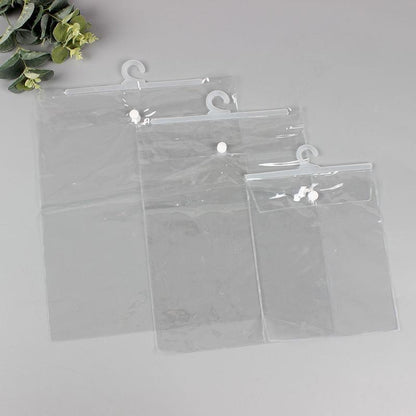 Hanging Storage Bag Large Hook Clear Bag Hanging 100PCS 17CM x 22CM - 25X32CM