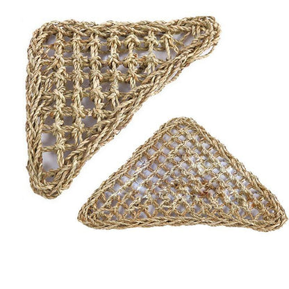 Comfortable and Natural Straw Reptile Bed Hammock for Basking and Relaxation - 20*20*28CM