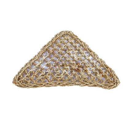 Comfortable and Natural Straw Reptile Bed Hammock for Basking and Relaxation - 20*20*28CM