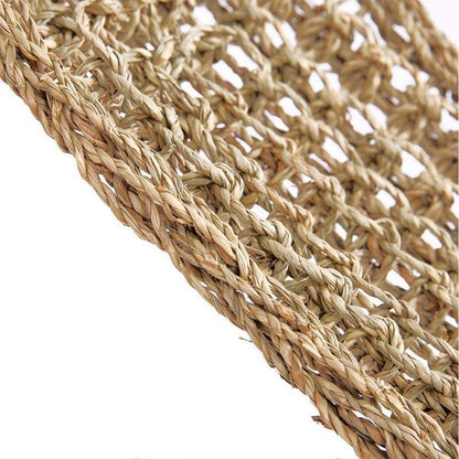 Comfortable and Natural Straw Reptile Bed Hammock for Basking and Relaxation - 32*32*42CM