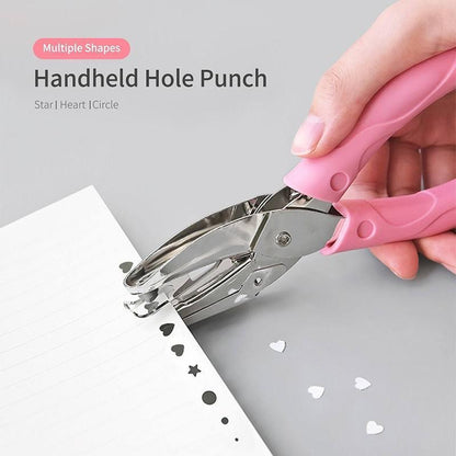 Circle/Heart/Star Shaped Metal Hole Punch Pliers - Paper Hand Puncher - 1.5mm circle