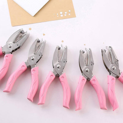 Circle/Heart/Star Shaped Metal Hole Punch Pliers - Paper Hand Puncher - 1.5mm circle