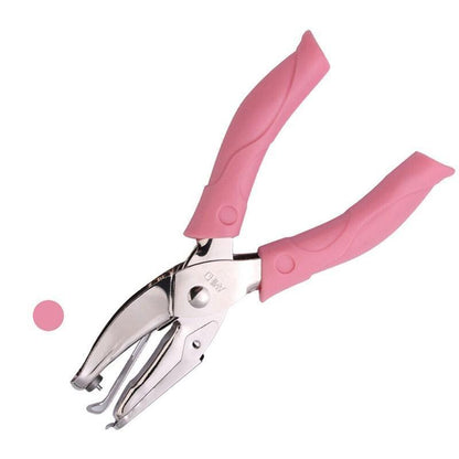 Circle/Heart/Star Shaped Metal Hole Punch Pliers - Paper Hand Puncher - 1.5mm circle